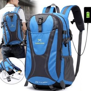 Unisex Travelling School Backpack Usb Interface